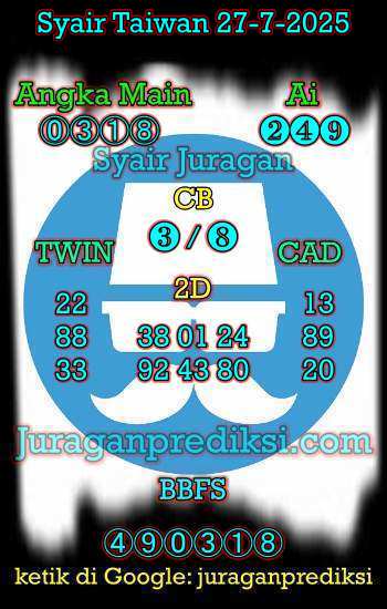prediksi taiwan 27 juli 2025, syair taiwan hari ini minggu 27-7-2024, angka keluar togel taiwan, toto jitu taiwan 27 juli 2025 akurat